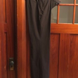 brown suit pants, matching set.